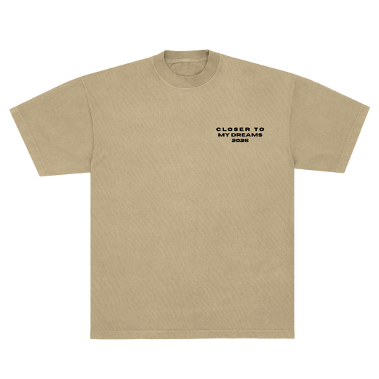 CLOSER TO MY DREAMS TEE - KHAKI